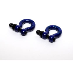 Hot Racing 1/10 Scale Aluminum D-Rings (Blue) (2) (HRAACC808X06)