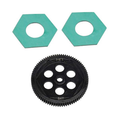 Hot Racing Steel Spur Gear & Slipper Pads, 48p 84t: 22S (HRASTTX848)