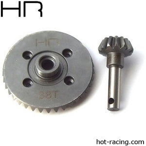 Heavy Duty Spiral Bevel Gear Set 38/13 Tooth, for Axial AX10 (Stock)  (HRASWRA9383)