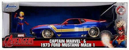 Jada 1/24 Avengers 1973 Ford Mach 1 w/Captain Marvel Figure (JAD31193)