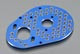 JConcepts Aluminum Honeycomb Motor Mount, Blue: B4, T4, SC10 (JCO22701)