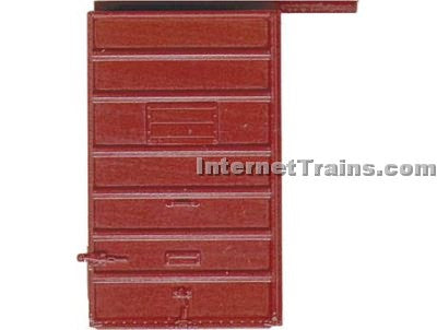 KADEE6' 7-Panel Superior Door High Tackboard, Box Car Red (2 Pair(KAD2211)