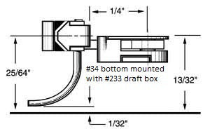 KADEE HO Body Mounted Coupler, 1/4" Underset (2pr) (KAD34)