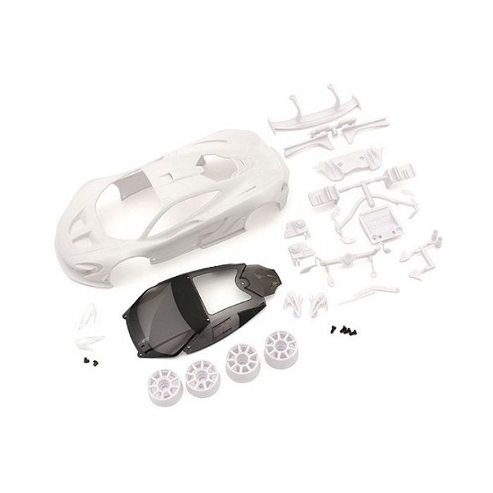 KYOSHO MCLAREN P1 GTR WHITE BODY SET W/ WHEEL (KYOMZN190)