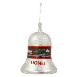 Lionel Silver Bell Express Blown Glass Bell Ornament (LNL922021)