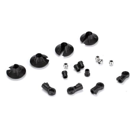 Losi 15mm Shock Ends,Cup,Bushing  (LOSA5434)