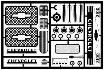 Model Car Garage 1950 Chevy Pickup Detail set for AMT kits (MCG-2026)