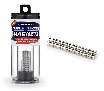 1/4''x1/8'' Rare Earth Disc Magnets (40) (MFM579)
