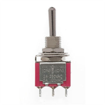Miniatronics SPDT Mini Toggle Switch, Sprung, 5A, 120V (2)    (MNT3622002)