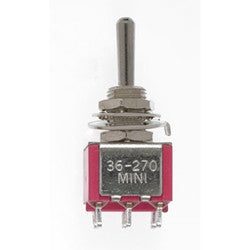 Miniatronics DPDT Sprung Mini Toggle 5A-120V (2)   (MNT3627002)