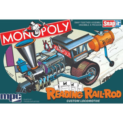 MPC 1/25 Monopoly Reading Rail Rod Custom Loco (SNAP) (MPC945)