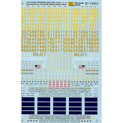 HO Diesel Numbers, CSX (MSI871181)