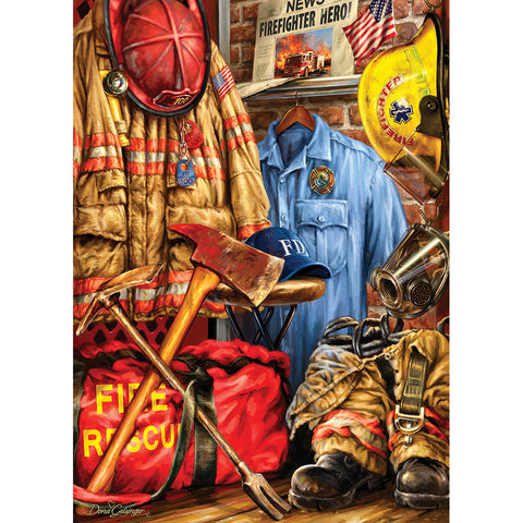 HOMETOWN HEROES FIRE AND RESCUE -1000 PIECE  PUZZLE (MST71511)