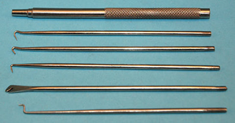 MODEL EXPO 5 Pc. Ss Spring Hook Set With Knurled Handle (MT1005)
