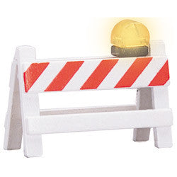 MTH O Scale Flashing Barricades (four)  ) (MTH3011021)