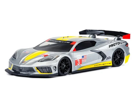 Protoform Chevrolet Corvette C8 Car Body (Clear) (190mm)  (PRM157425)