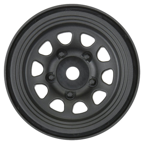 Pro-Line 1/10 Keystone Front/Rear 1.55" 12mm Rock Crawler Wheels (2) Black  (PRO279703