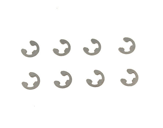Redcat Racing 50043 Suspension Arm E-Clips, 4mm (8pcs)  (RER50043)