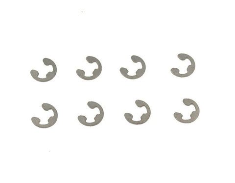 Redcat Racing 50043 Suspension Arm E-Clips, 4mm (8pcs)  (RER50043)
