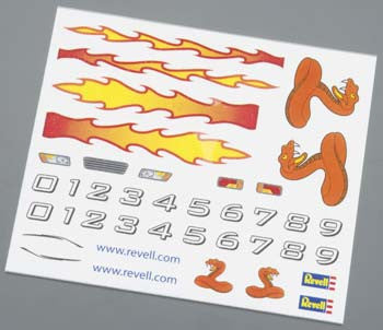 Revell Pinewood Derby Dry Transfer Decal A (RMXY9619)