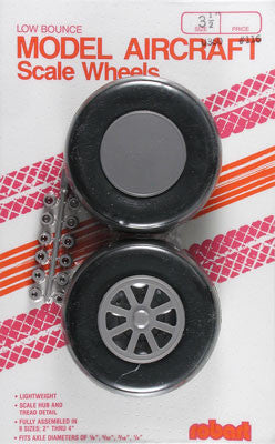 Robart Scale Wheels 3-1/2" (2) (ROB117)