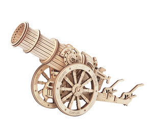 Robotime ROKR Wheeled Siege Artillery Cannon 3D Wooden Puzzle Kit  (ROEKW801)