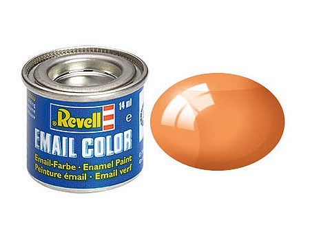 Revell 14ml. Enamel Orange Clear Tinlets RVL32730)