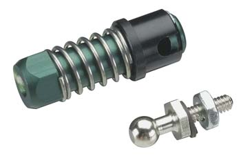 Sullivan Aluminum Ball Connector w/Sleeve 2mm Green (SULS592)