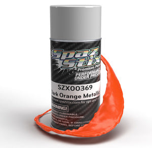 Spaz Stix Dark Orange Metallic Aerosol Paint, 3.5oz Can  (SZX00369)