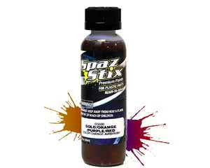 Spaz Stix Color Change Airbrush Ready Paint, Gold/Orange/Purple/Red, 2oz Bottle (SZX05600)