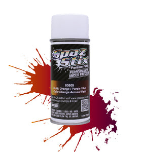 Spaz Stix Color Change Aerosol Paint, Gold/Orange/Purple/Red, 3.5oz Can  (SZX05609)