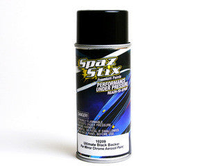 Spaz Stix  ULTIMATE BLACK BACKER FOR MIRROR CHROME AEROSOL PAINT 3.5OZ    (SZX10209)