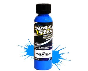 Spax Stix Solid Sky Blue Airbrush Ready Paint, 2oz Bottle (SZX12200)