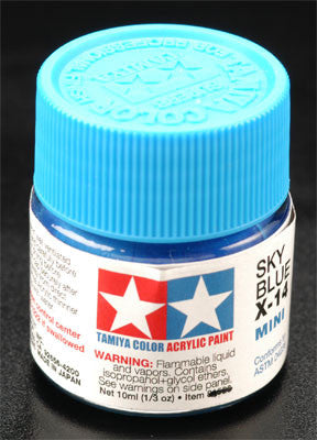 Tamiya Acrylic Mini X-14 Sky Blue 1/3 oz (TAM81514)