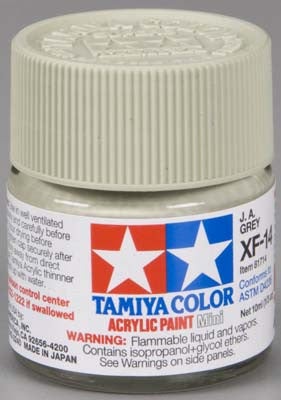 Tamiya Acrylic Mini XF-14 JA Gray 1/3 oz (TAM81714)