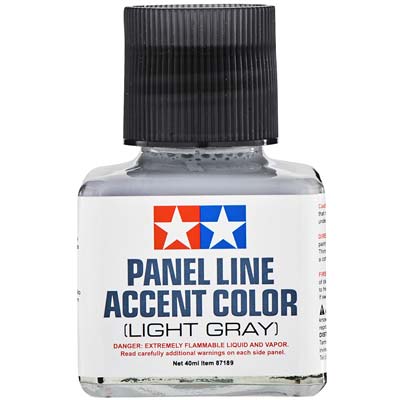 Tamiya Panel Line Accent Color Light Gray  (TAM87189)
