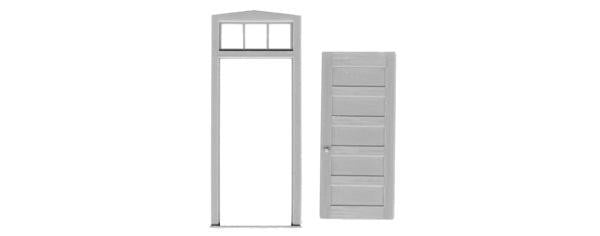 TICHY 5 PANEL DOOR/FRAME/TRANSOM (TIC2032)