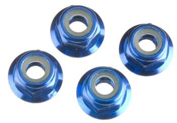 Traxxas Nuts 4mm Flanged Nylon Locking (4) (TRA1747R)