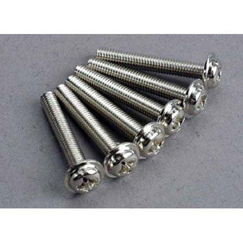 Traxxas Screws, 3 x 20mm, Washerhead (6)   (TRA3188)