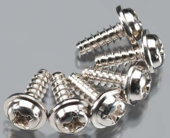 Traxxas Screws 3x8mm Washerhead Self-Tapping (6)   (TRA3290)