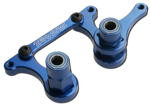 Traxxas Aluminum Steering Bellcranks Blue Rustler (TRA3743A)