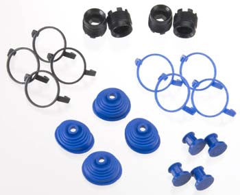 Traxxas Pivot Ball Caps (4) Dust Boots Rubber (4) (TRA5378X)