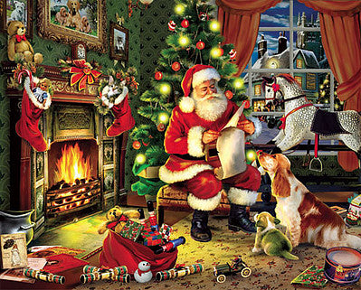 Christmas Santa Checking it Twice Puzzle (1000pc) (WMP486)