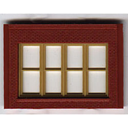 Woodland Scenics HO DPM 1 Story Victorian Window (4)  (WOO30147)