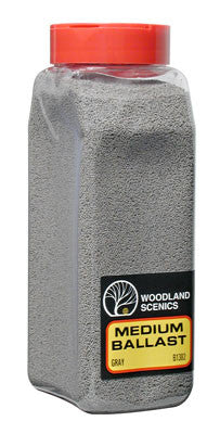 Woodland Scenics Ballast Medium Gray 32 oz    (WOOB1382)