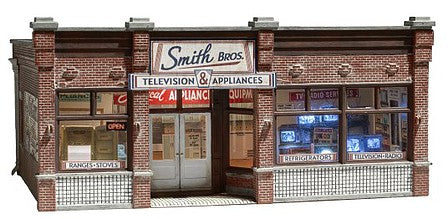 Woodland Scenics HO Smith Brothers TV & Appliance Store (WOOBR5069)