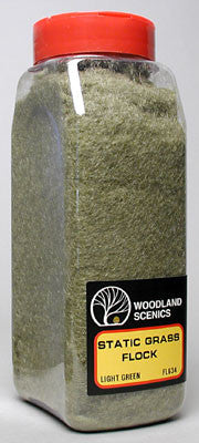 Woodland Scenics Static Grass Flock Light Green 32 oz (WOOFL634)
