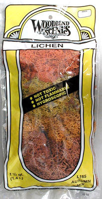 Woodland Scenics Lichen Autumn Mix 1.5 Quarts (WOOL165)