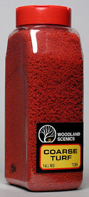 Woodland Scenics TURF COARSE FALL RED 32 OZ. ( WOOT1355)