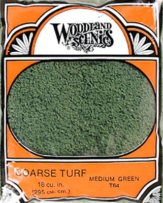 Woodland Scenics TURF COARSE MEDIUM GREEN (WOOT64)